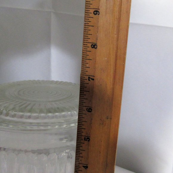 ANCHOR HOCKING COVERED CANISTER FRIGIE CONTAINER GLASS 1960'S - Picture 5 of 6